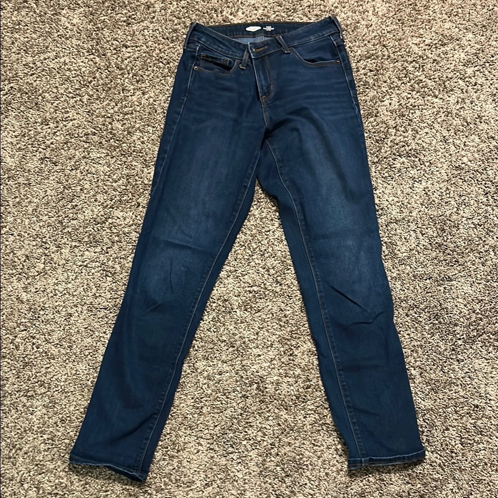 Old Navy Women's Deep Blue Skinny Jeans